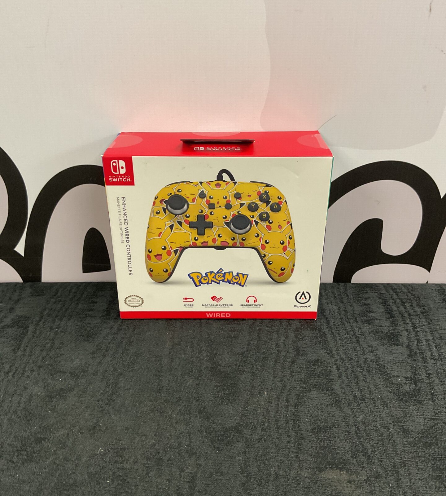 New Nintendo PowerA Pokemon Pikachu Moods Enhanced Wired Controller