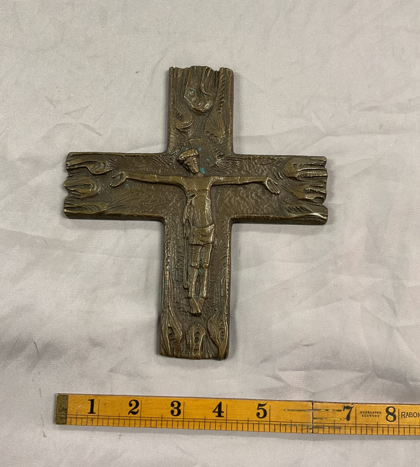 bronze MCM Crucifix by Joseph krautwald 1914-2003