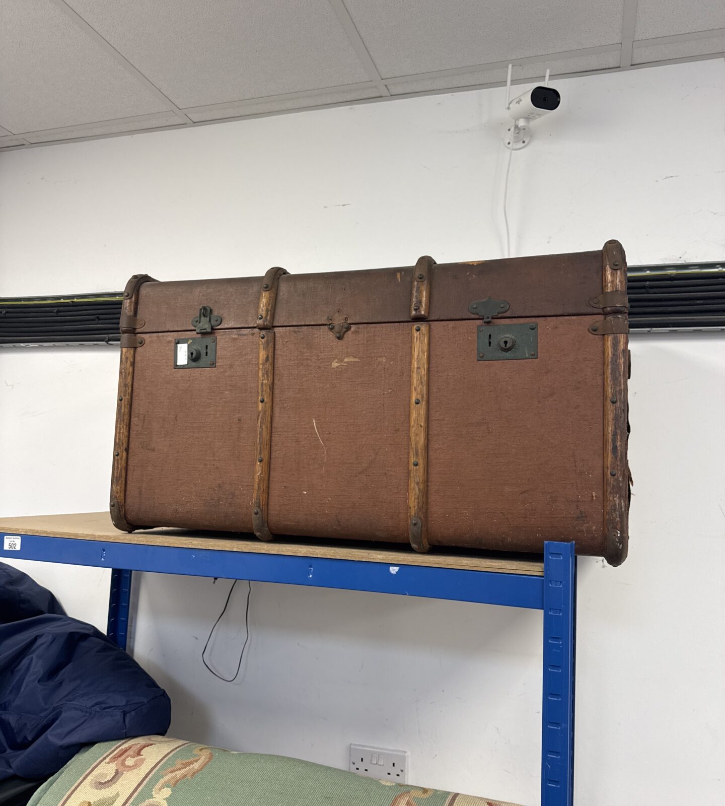 Large vintage steamer trunk