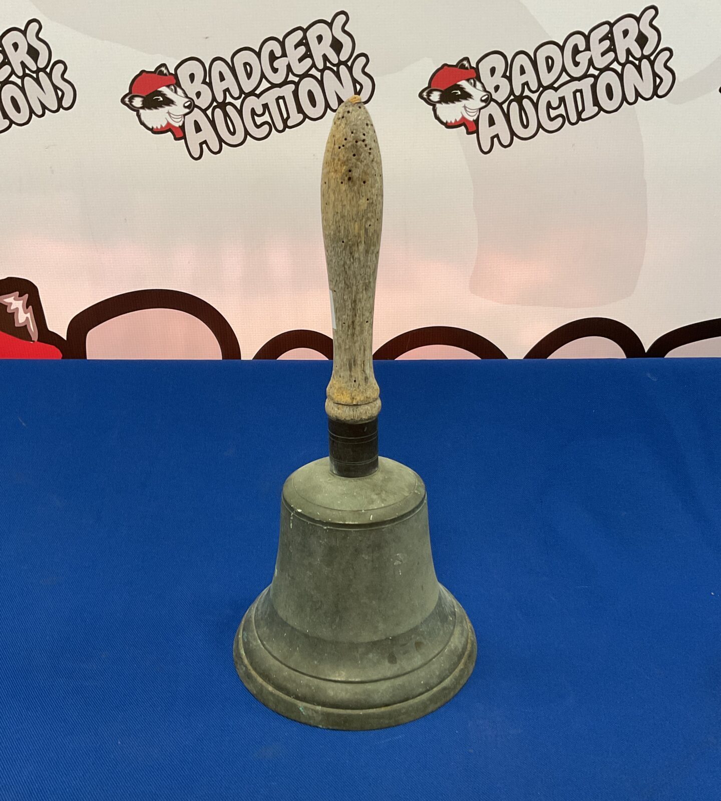 Large bronze hand bell