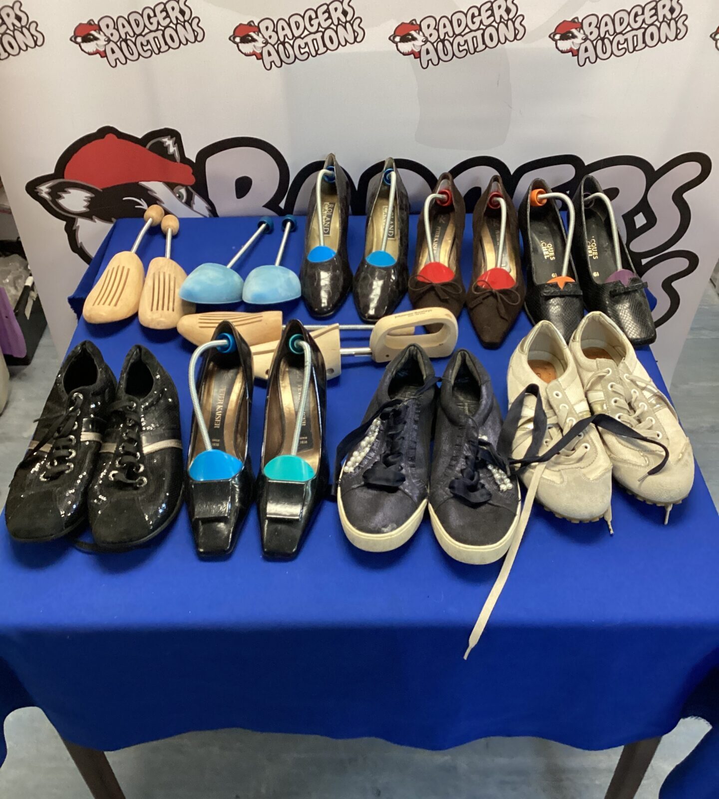 Box of designer ladies shoes inc Geox & peter kaiser
