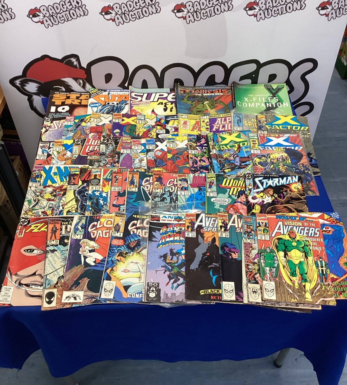 Large quantity of retro marvel & DC comics inc X-Force, X-men & avengers