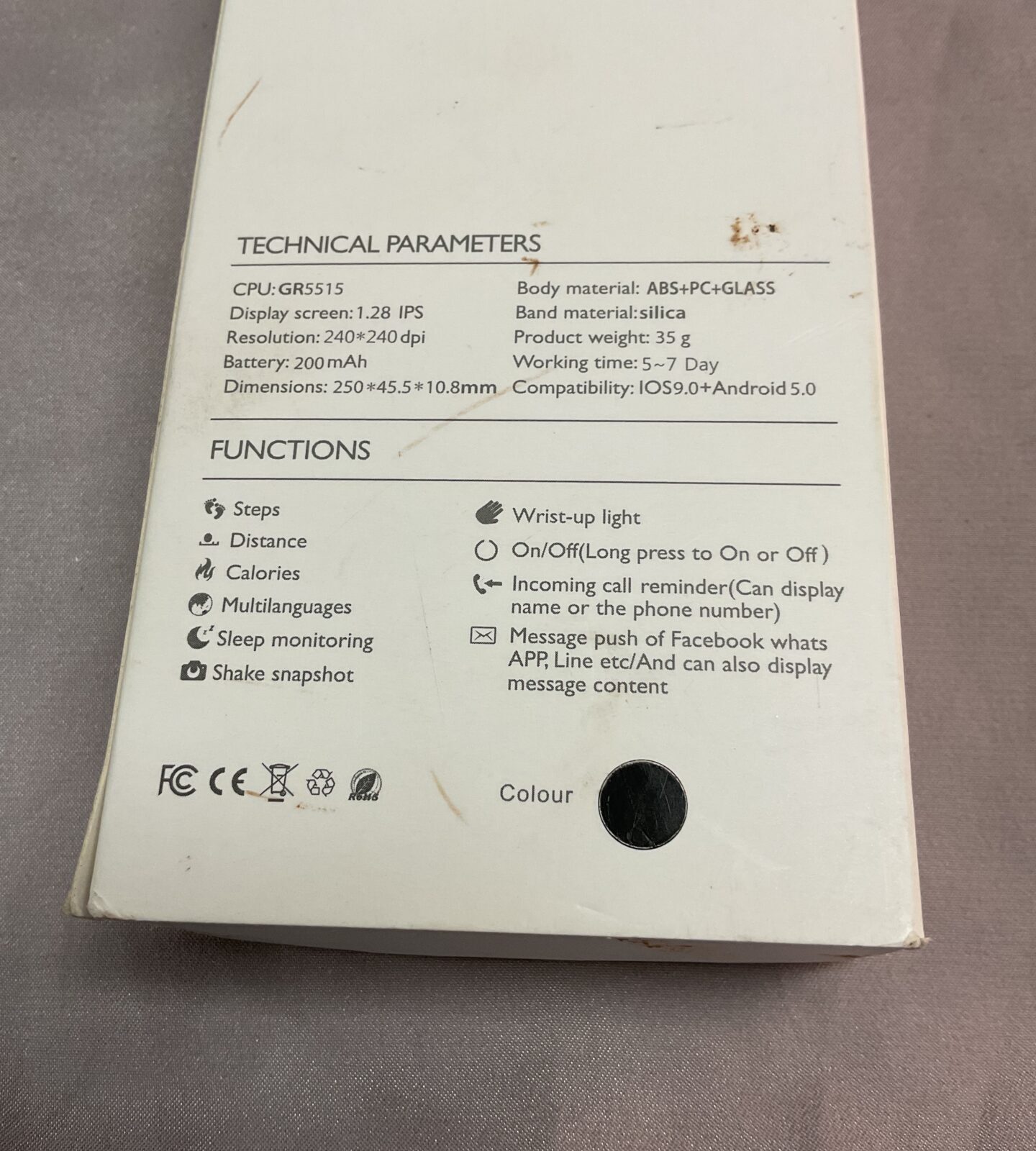 Smart 4 Technology smart watch with charge cable untested - Image 2
