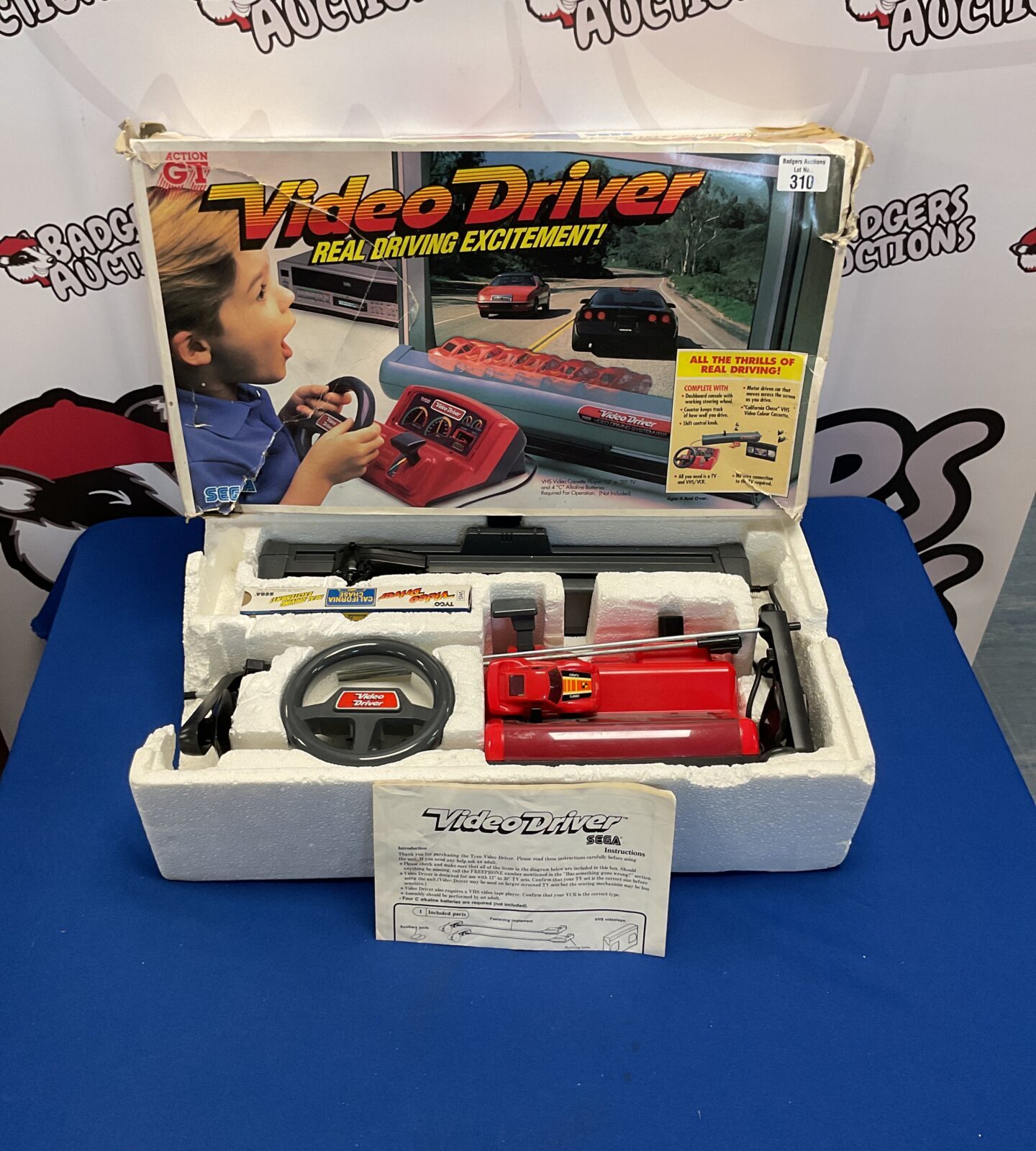 Retro Sega Boxed Video Driver Action G1 Complete