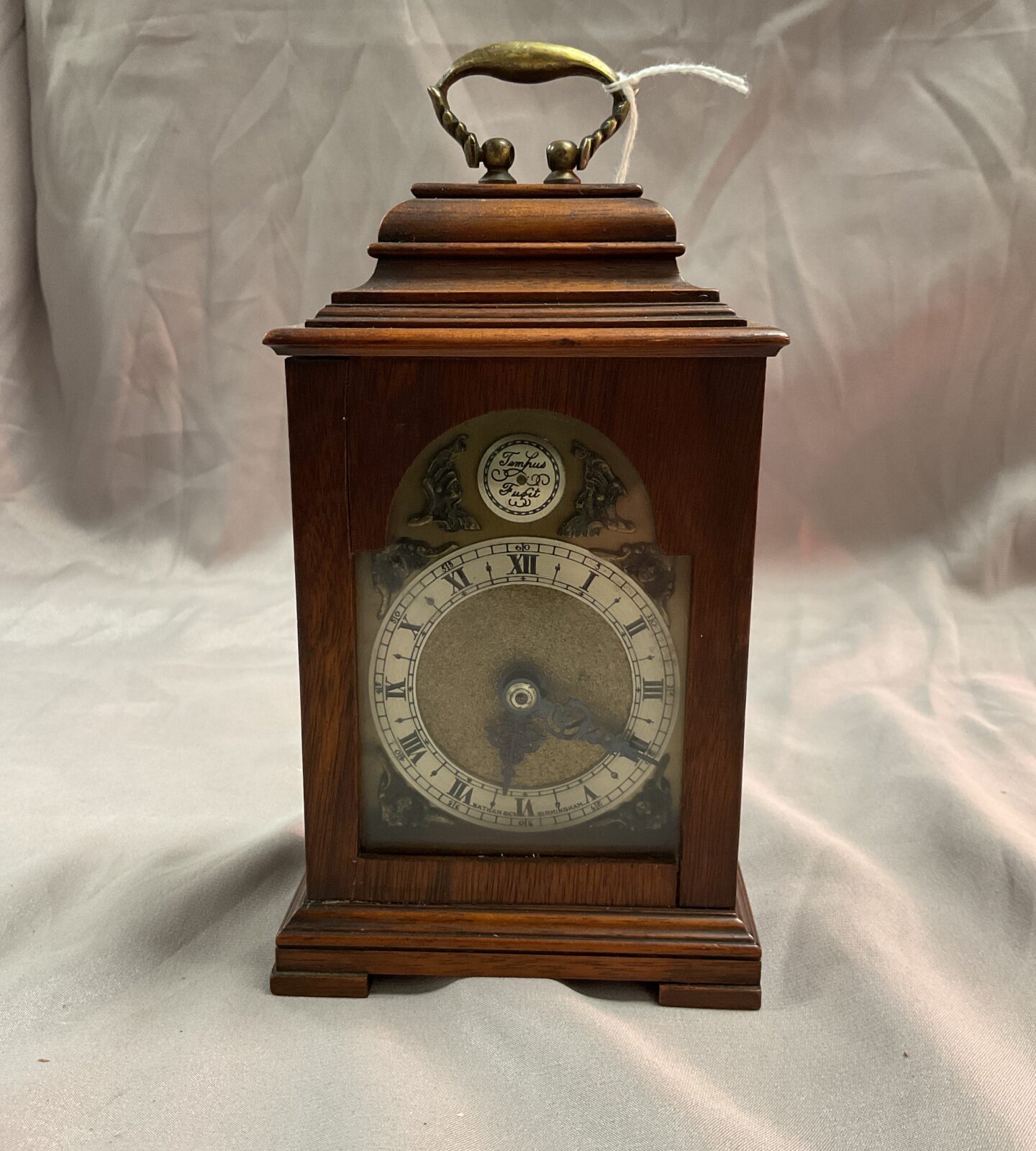 nathan and co birmingham 15 jewel Swiss eight day mantle clock working with key