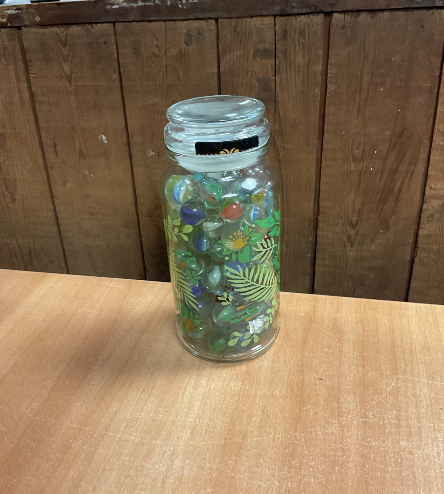 Jar Of Vintage Marbles