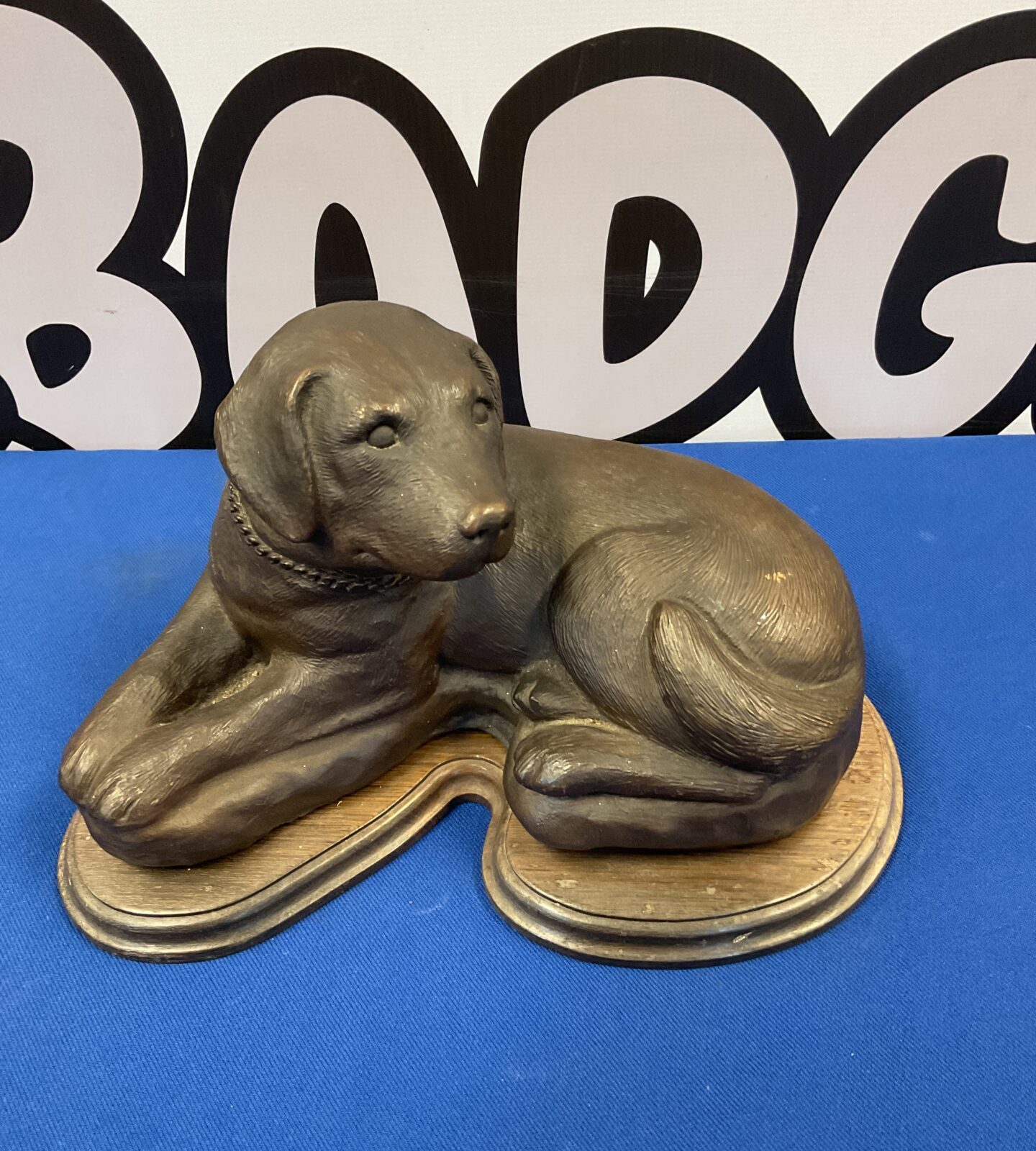 Bronze Labrador puppy sculpture