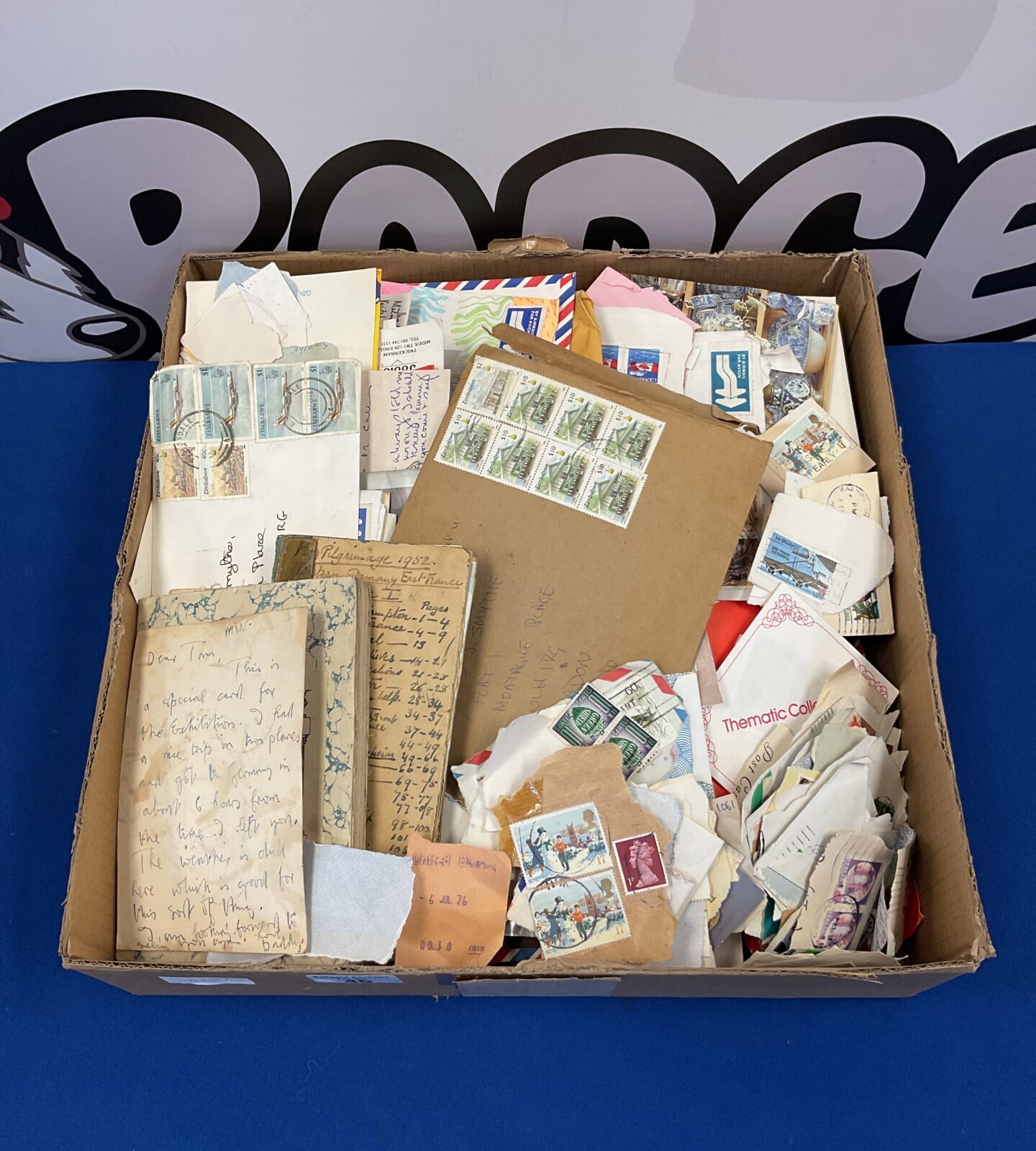 Collection of stamps, letters & ephemera