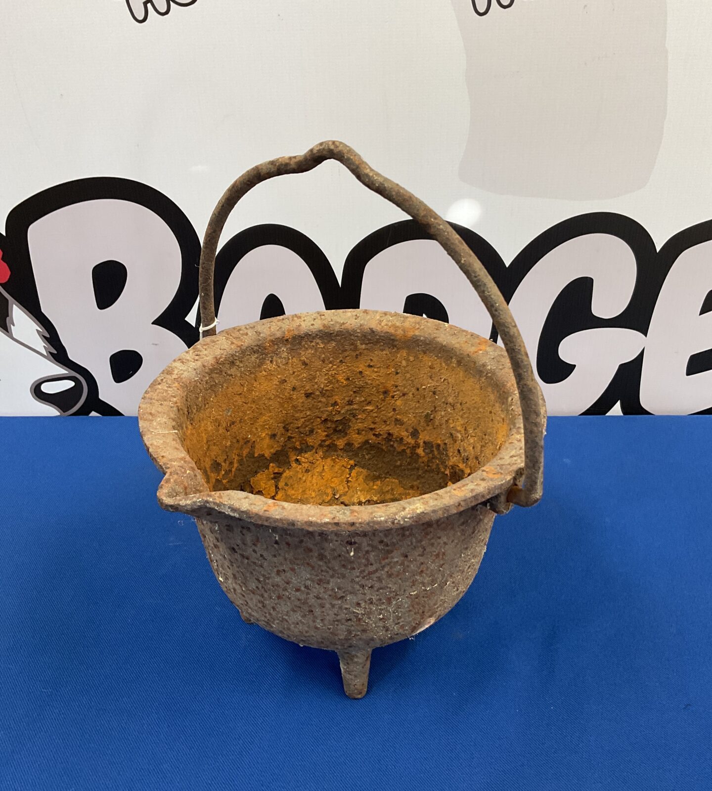 Small Antique cast iron cauldron