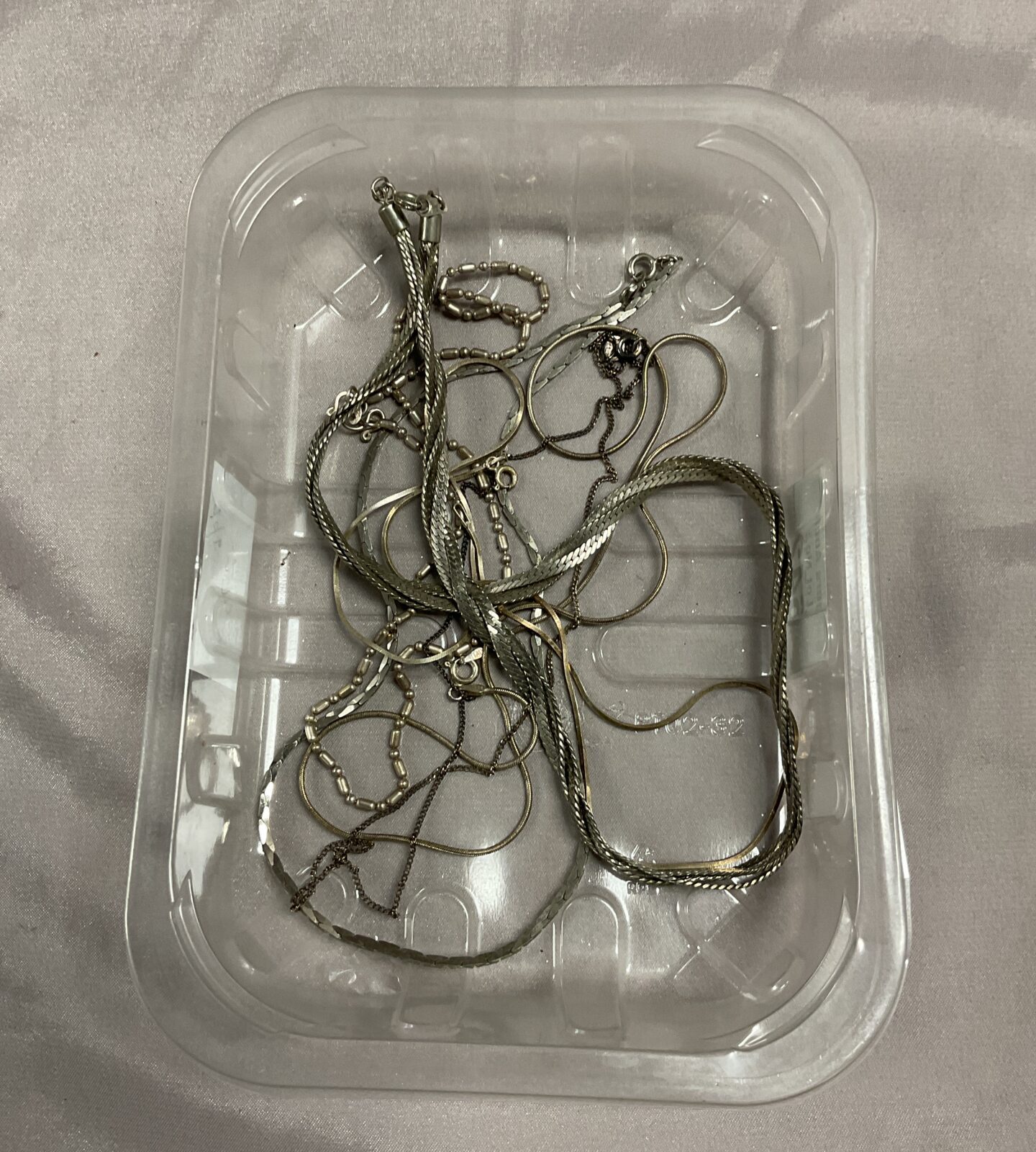 Tray assorted necklaces