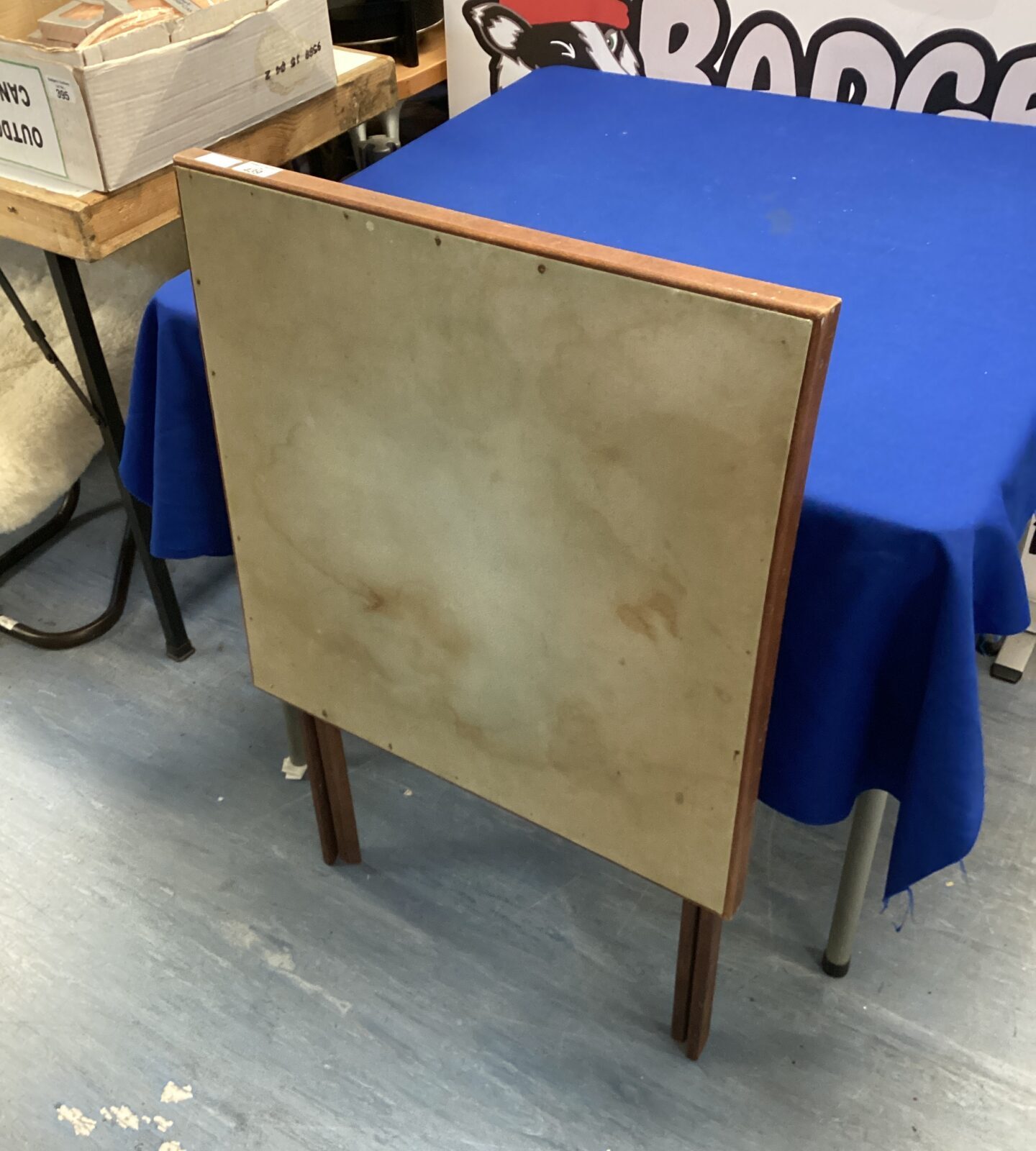 Folding card table