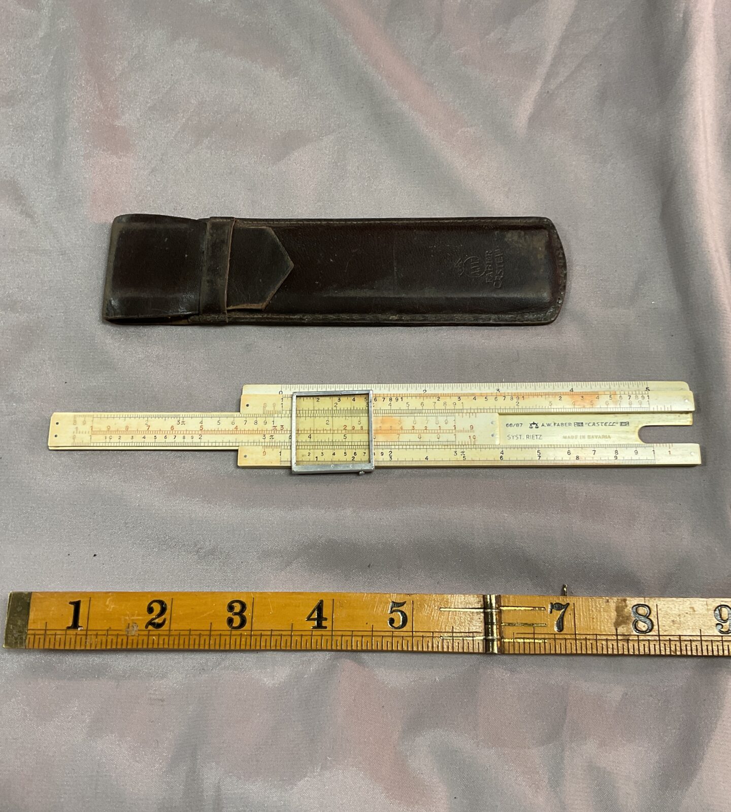 Vintage Pocket Faber Castell calculator syst Rietz