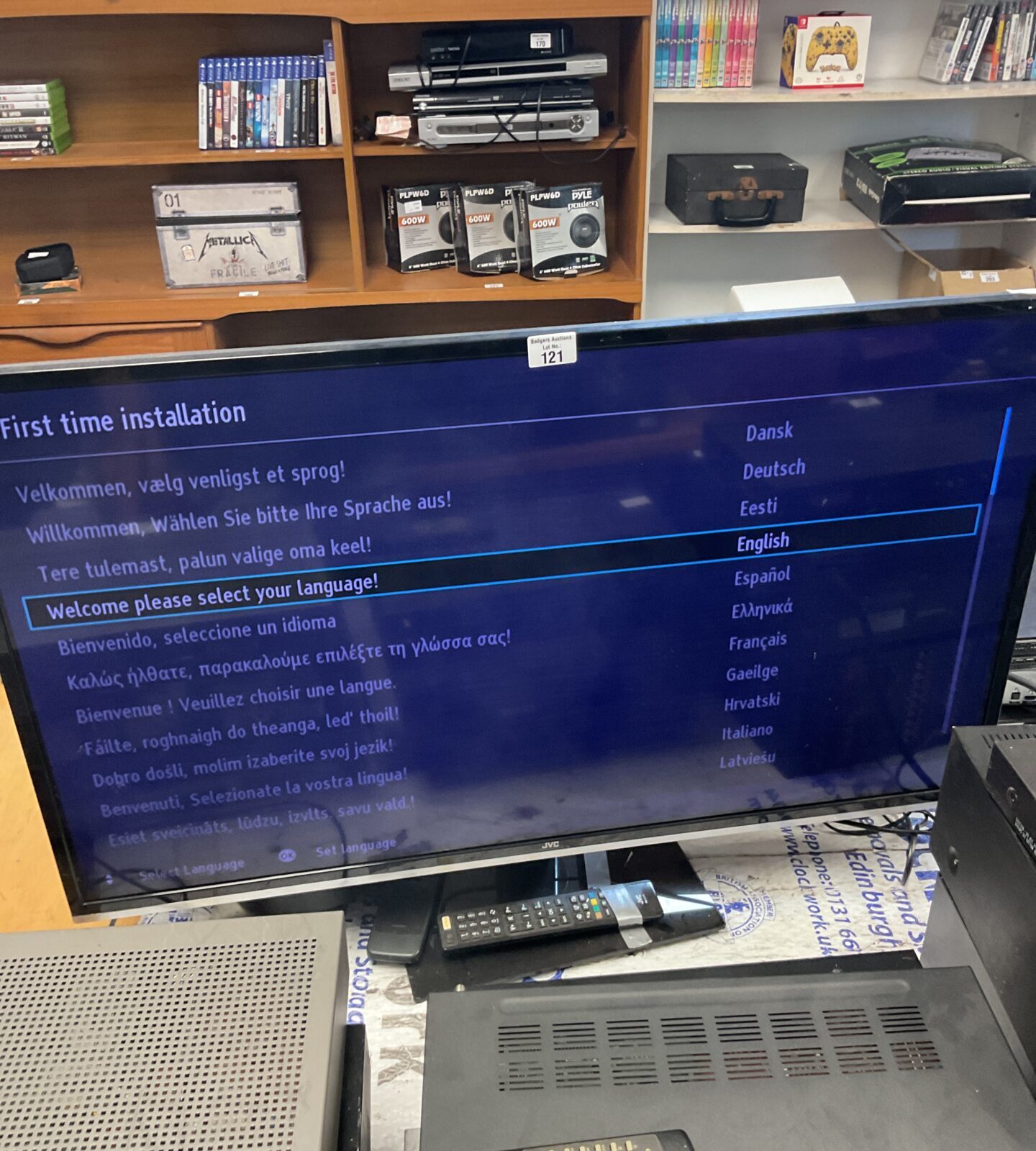 Jvc 40” hd tv working with remote