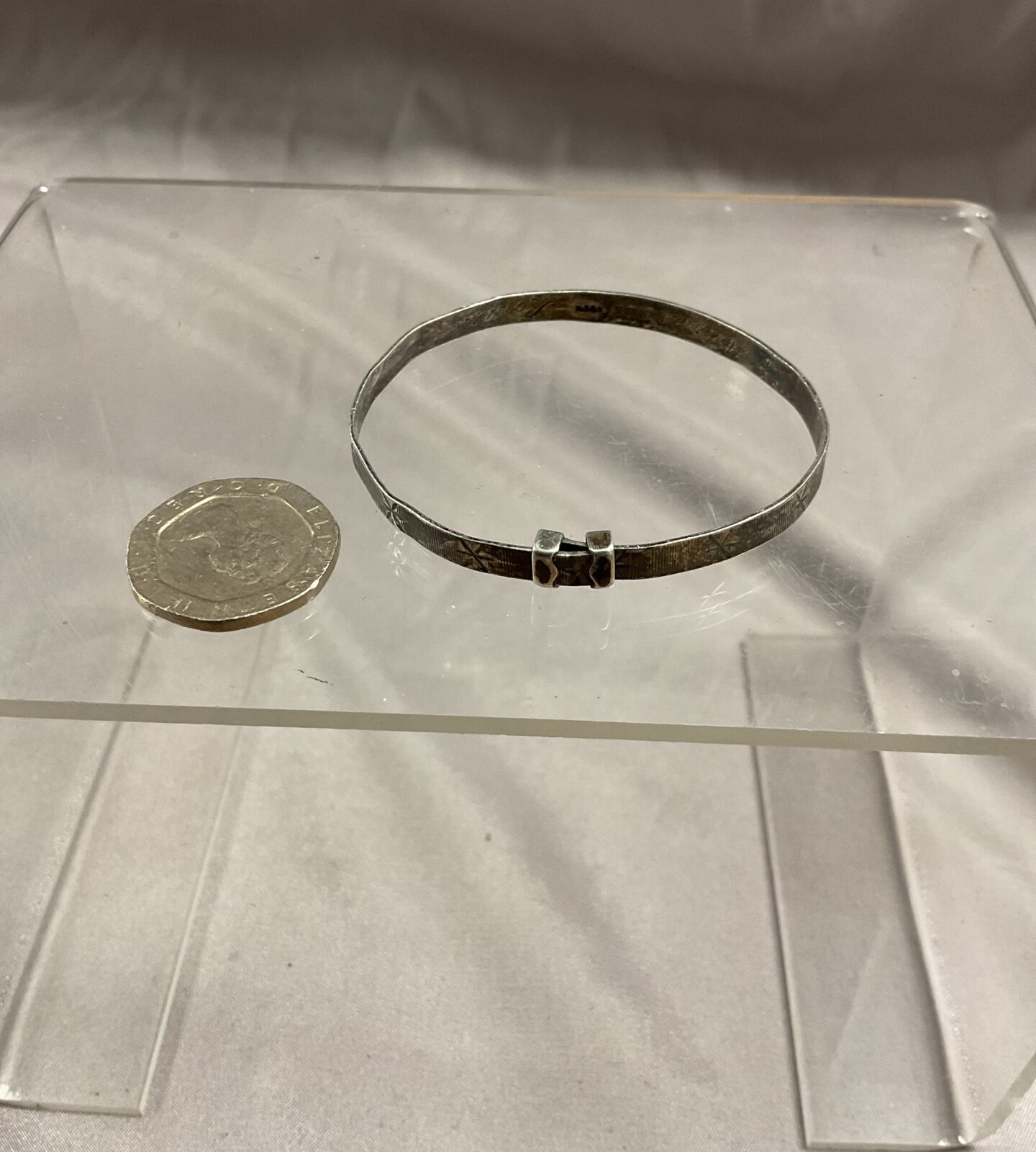 Sterling Silver christening bracelet