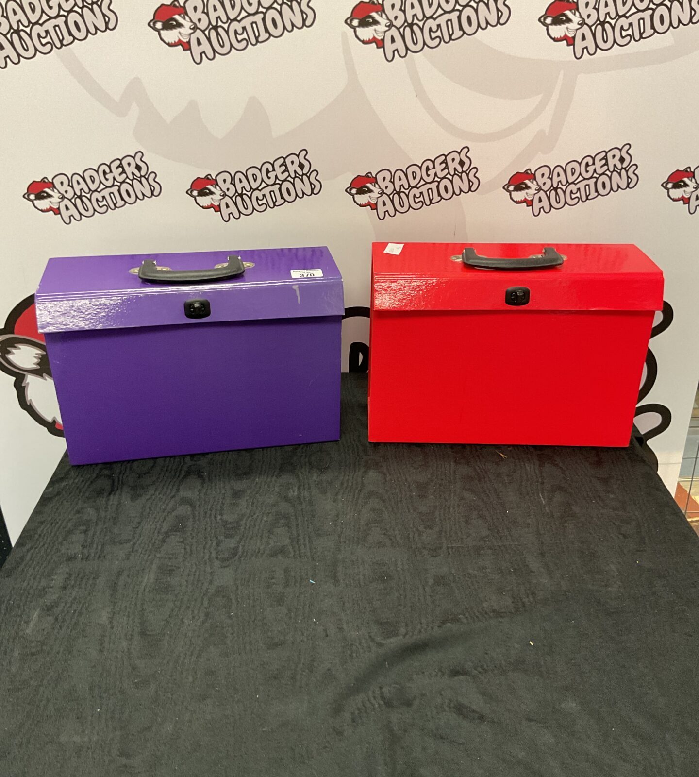 Two filing boxes