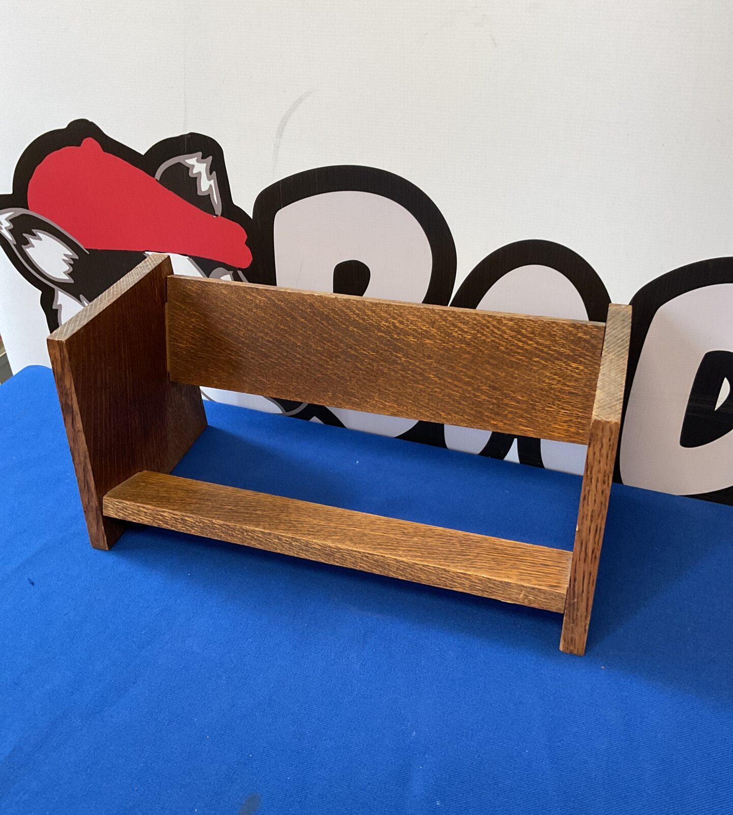 Vintage oak desktop bookshelf