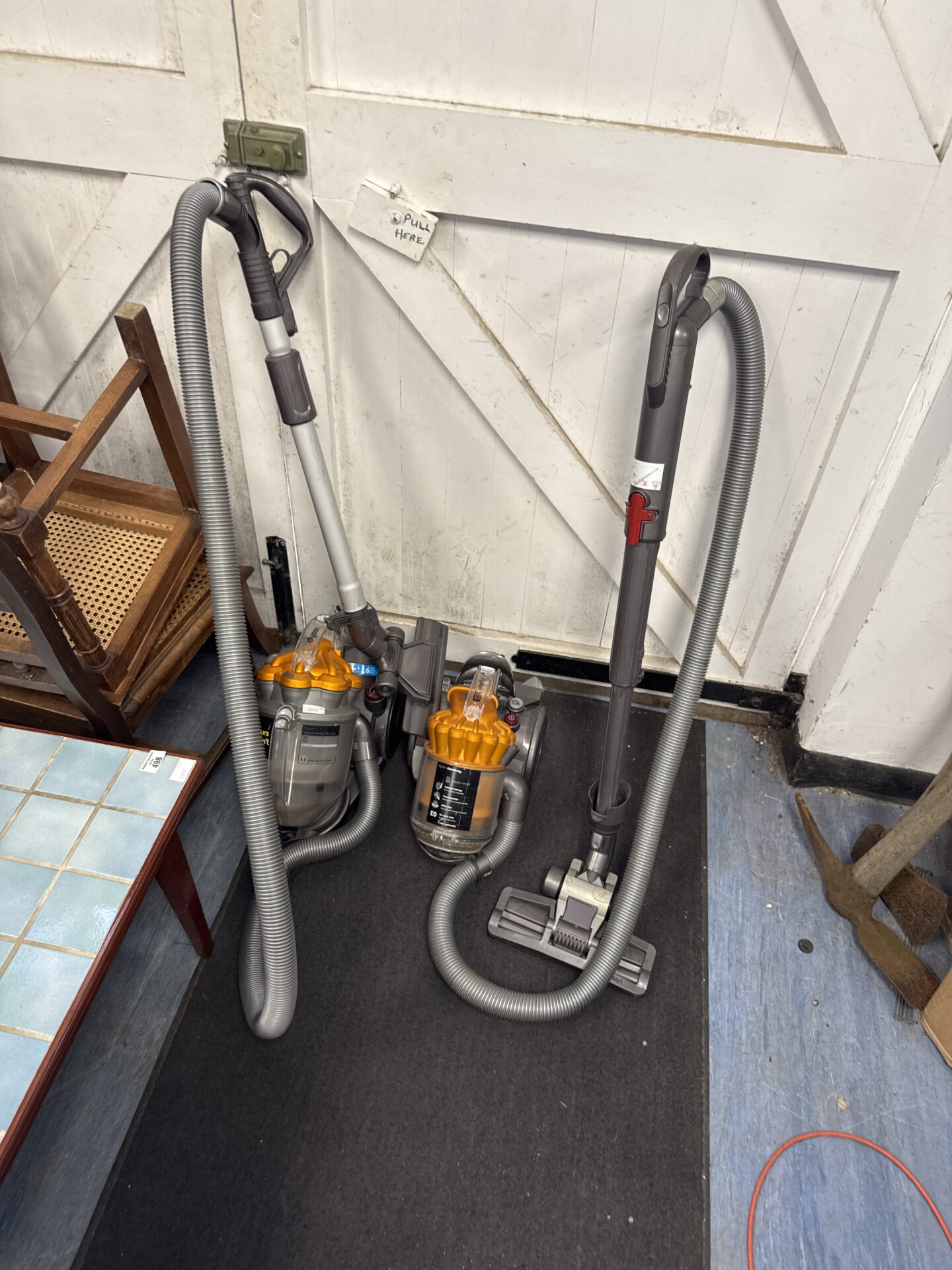 Two Dyson stowaway hoovers inc dc22 - both power on