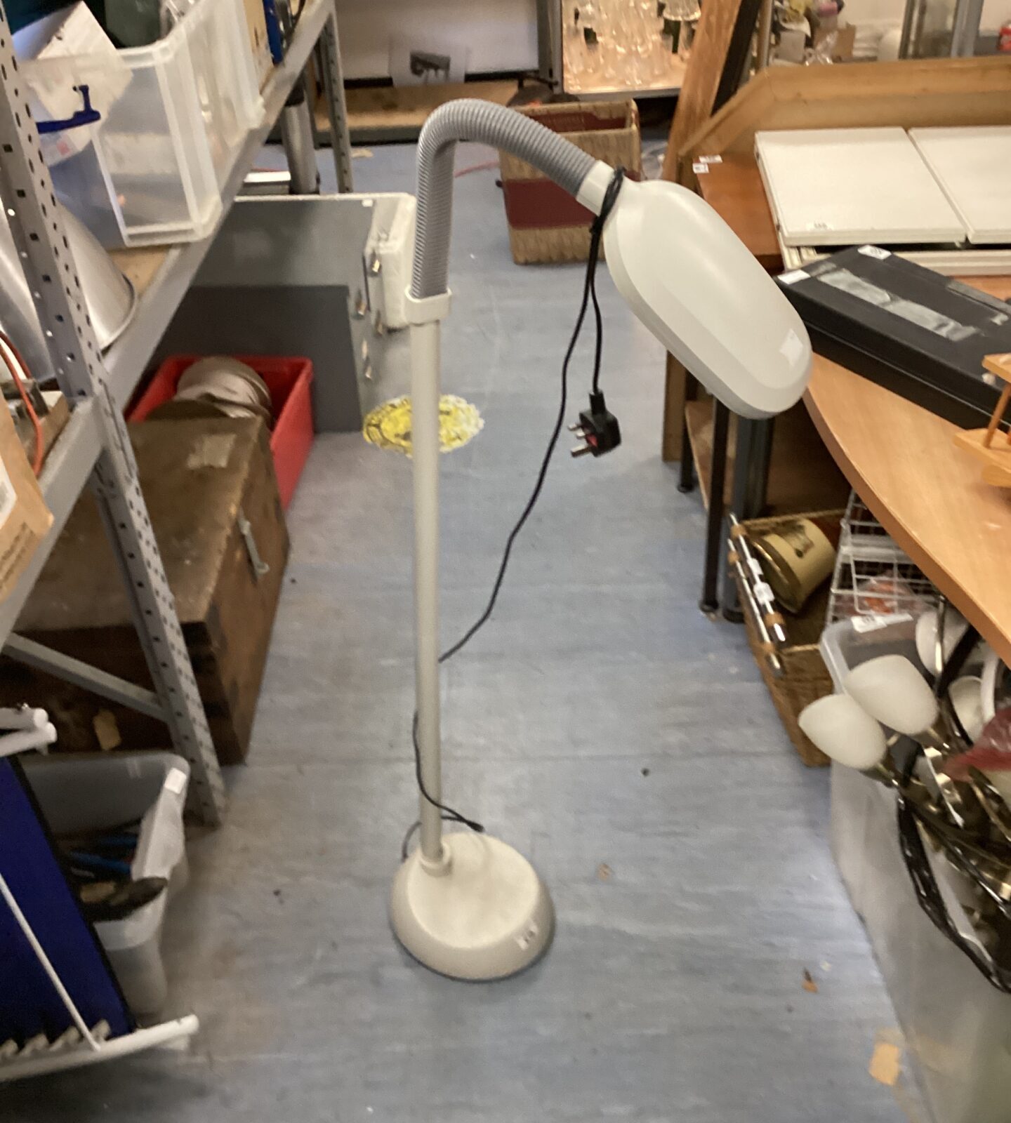 Floor standing Flexible head reading lamp