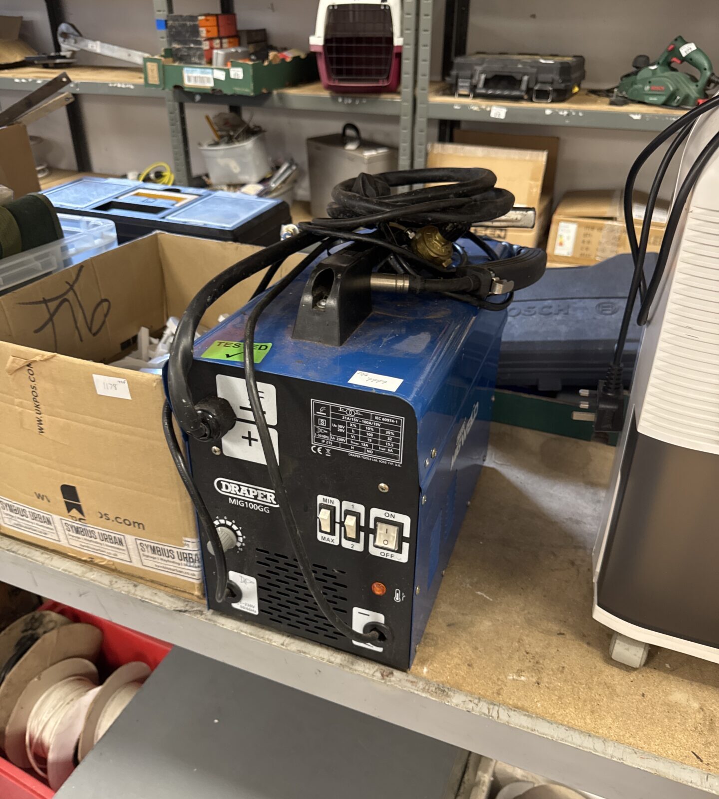 Draper mig100gg mig welder - working