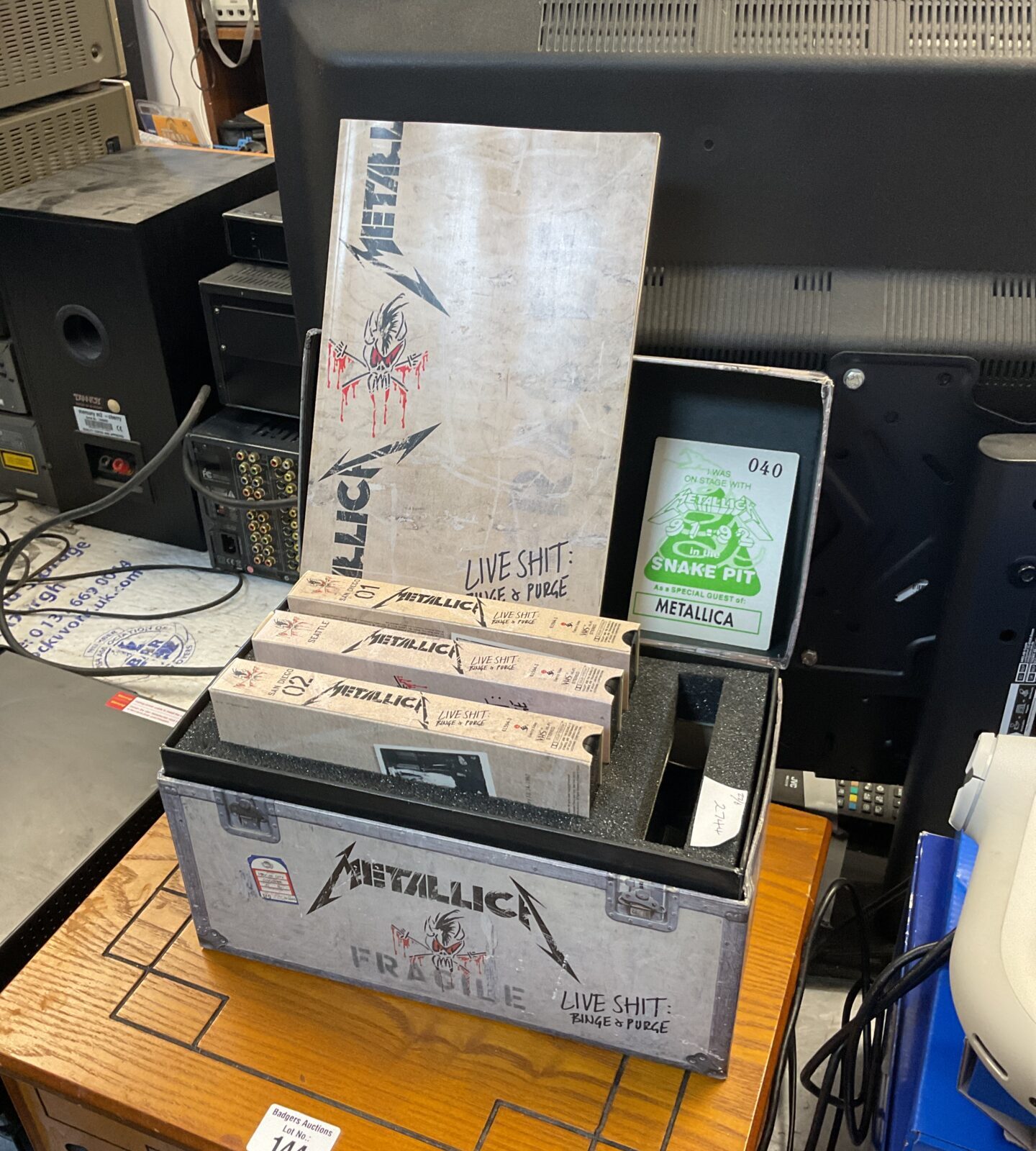 Metallic live shit binge & purge vhs boxset