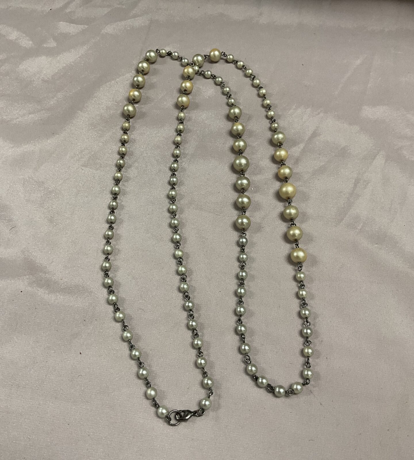 24” Faux pearl necklace