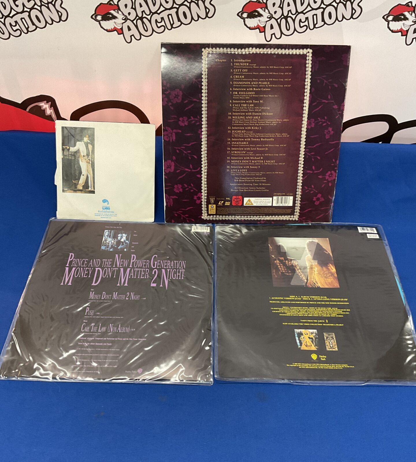 Two Prince 12” Picture discs inc Ltd edition a Laser disc and 7” single - Image 2