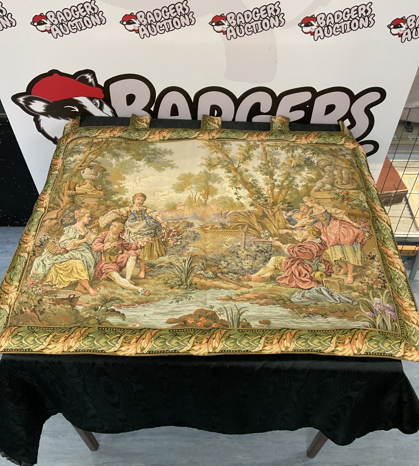 Vintage classical scene wall tapestry