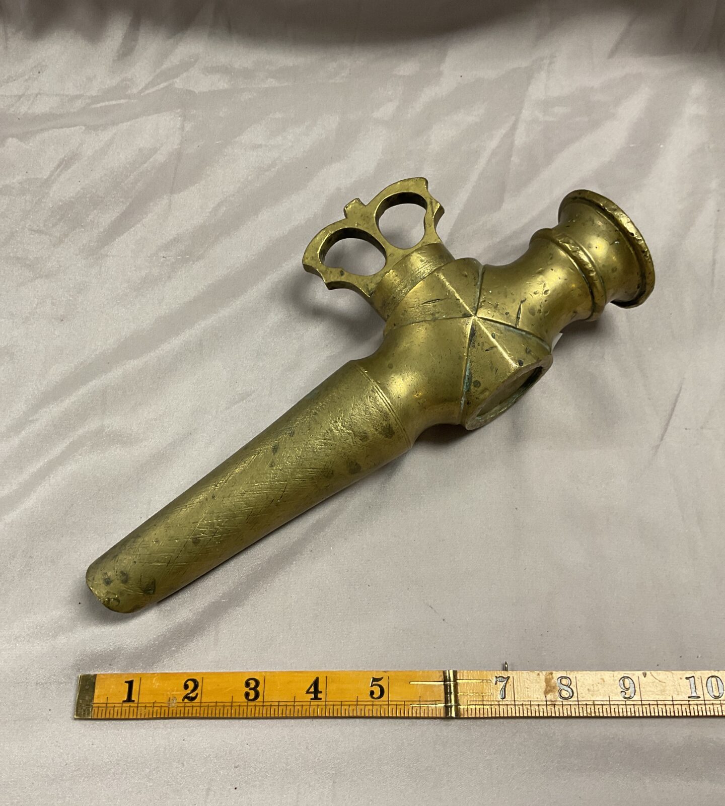 Antique French wine barrel spigot valve tap