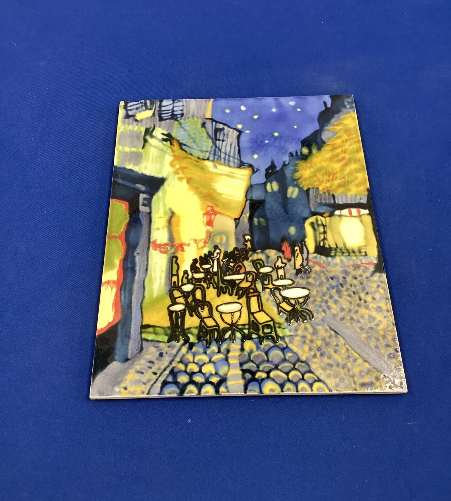 Portuguese tiled street scene wall hanging artwork