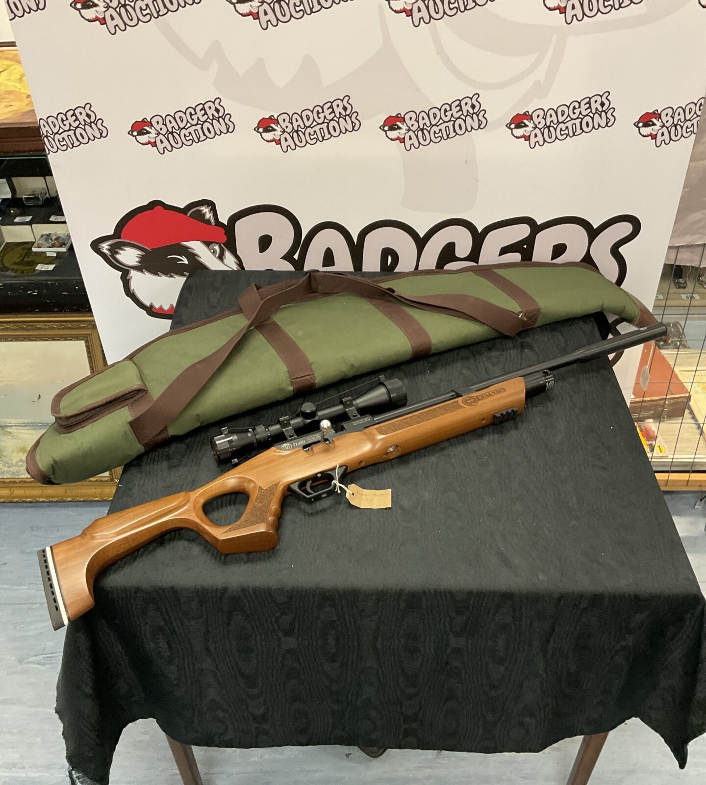 Hatsan flash .22 cal air rifle with scope