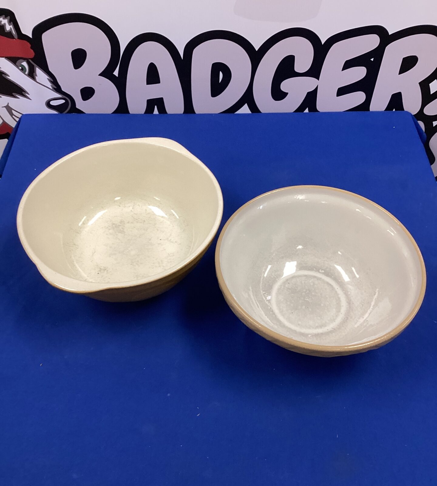 Two ceramic mixing bowls