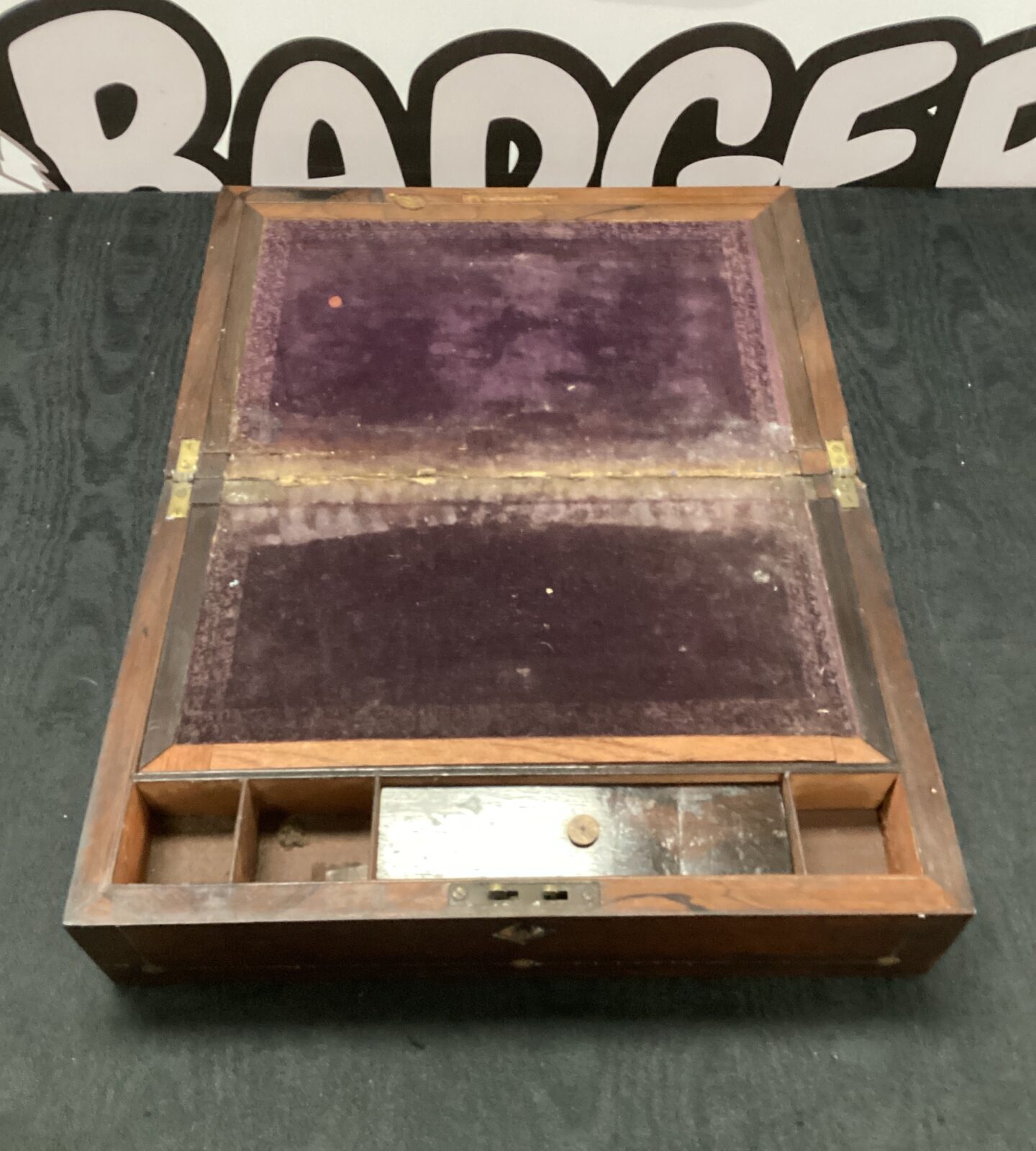 19th century rosewood writing slope