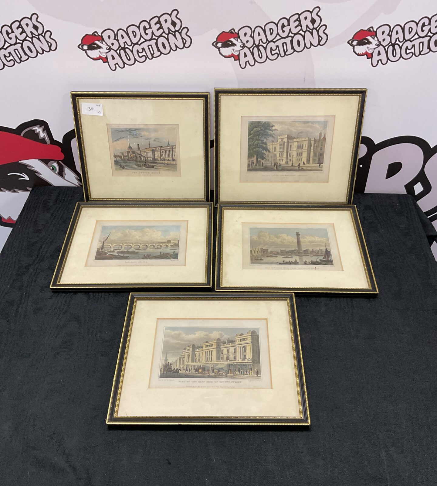 collection of T h shepherd hand coloured engravings of london landmarks