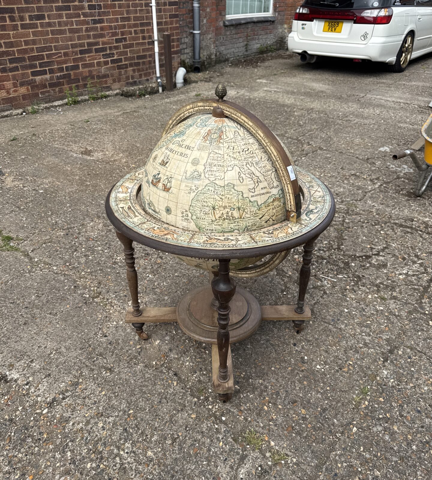 Vintage globe drinks cabinet
