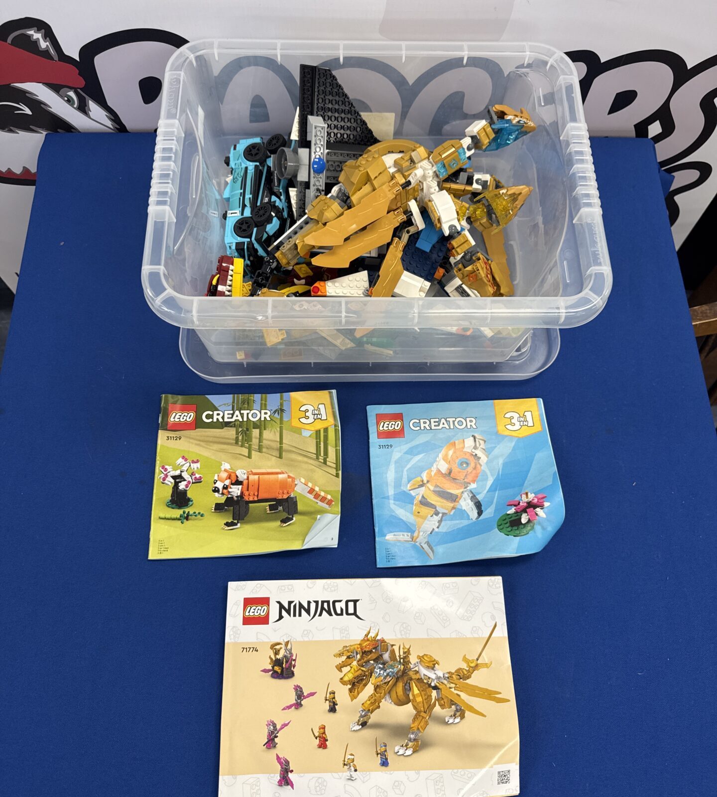 Box of assorted Lego inc ninjago