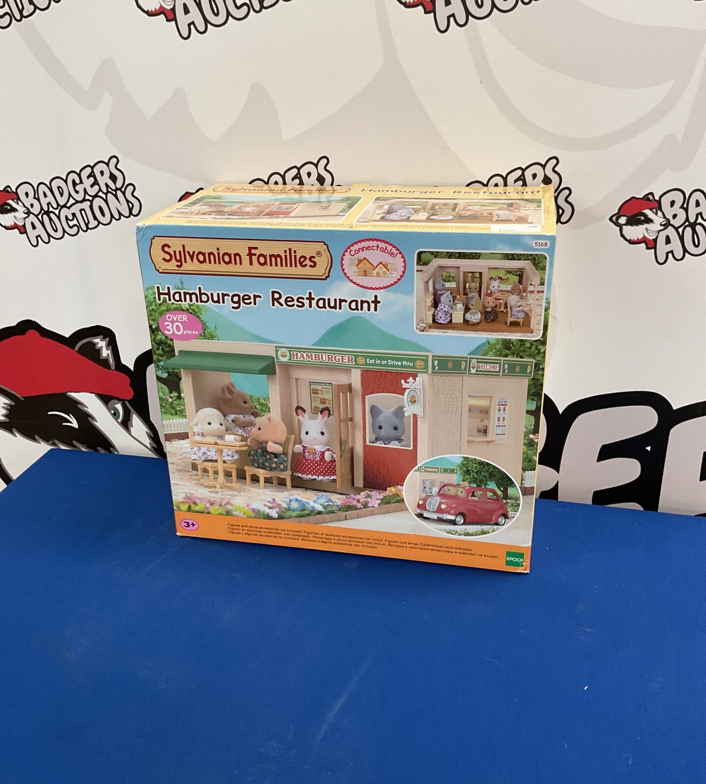 Sylvanian families hamburger restaurant appears new and sealed