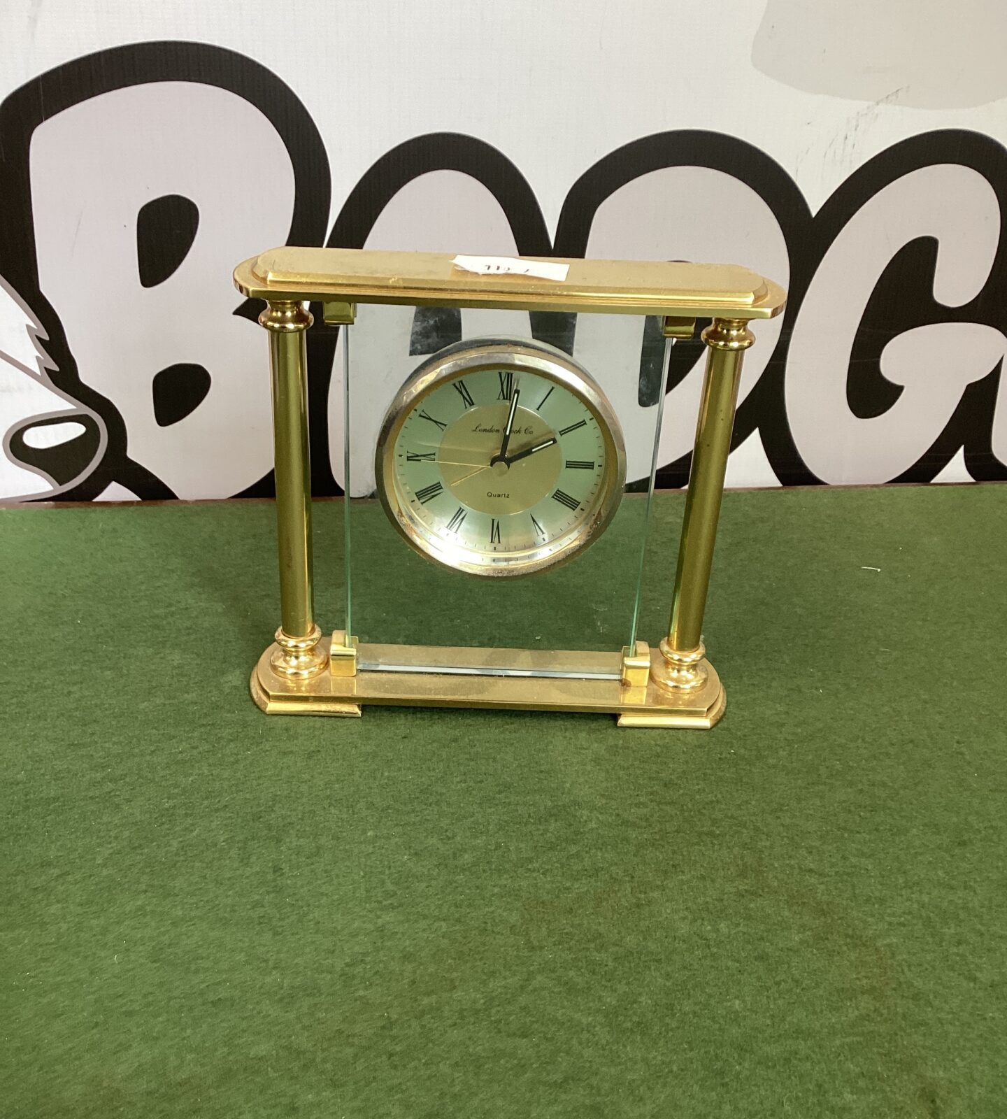 Brass London Clock Co quartz mantle clock