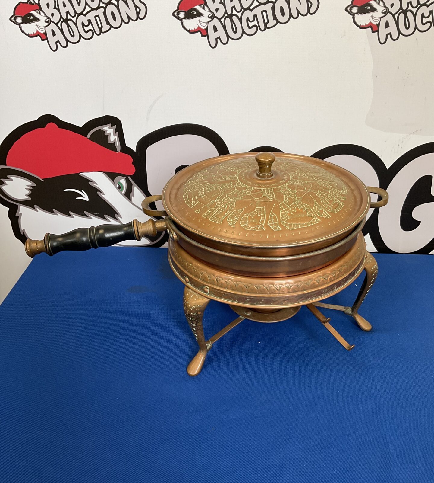 Vintage nader oriental copper cooking pan