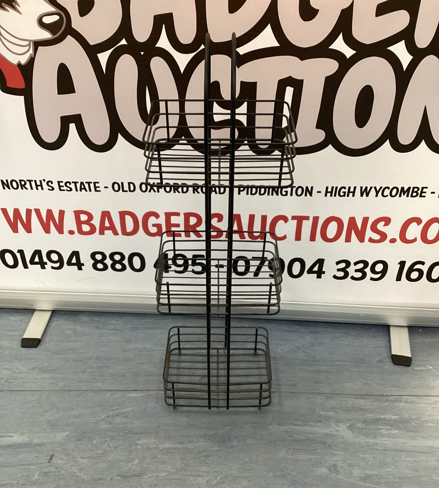 Metal Three tier wire framed vegetable rack