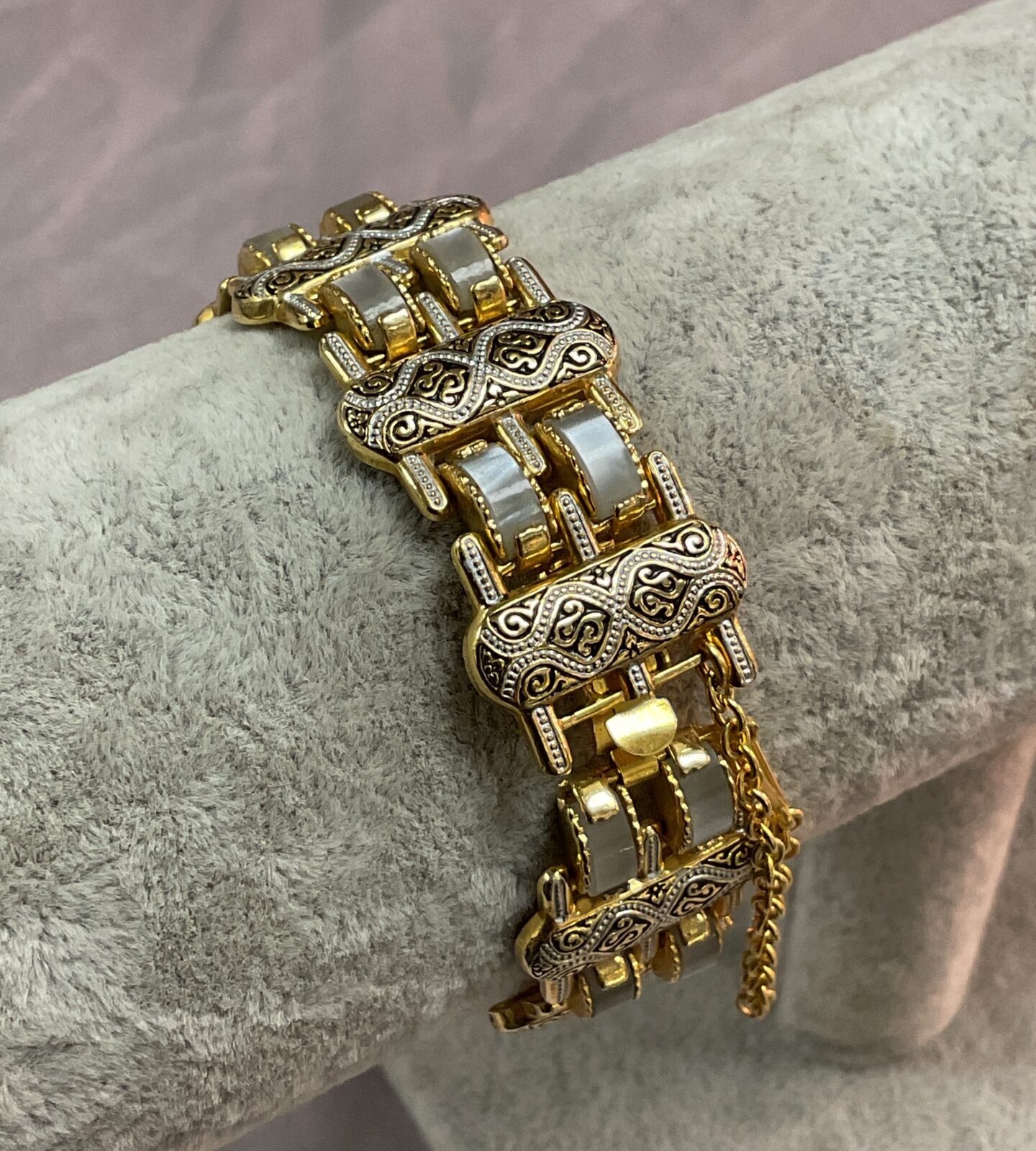 1960 Toledo Damascene gold plated bracelet