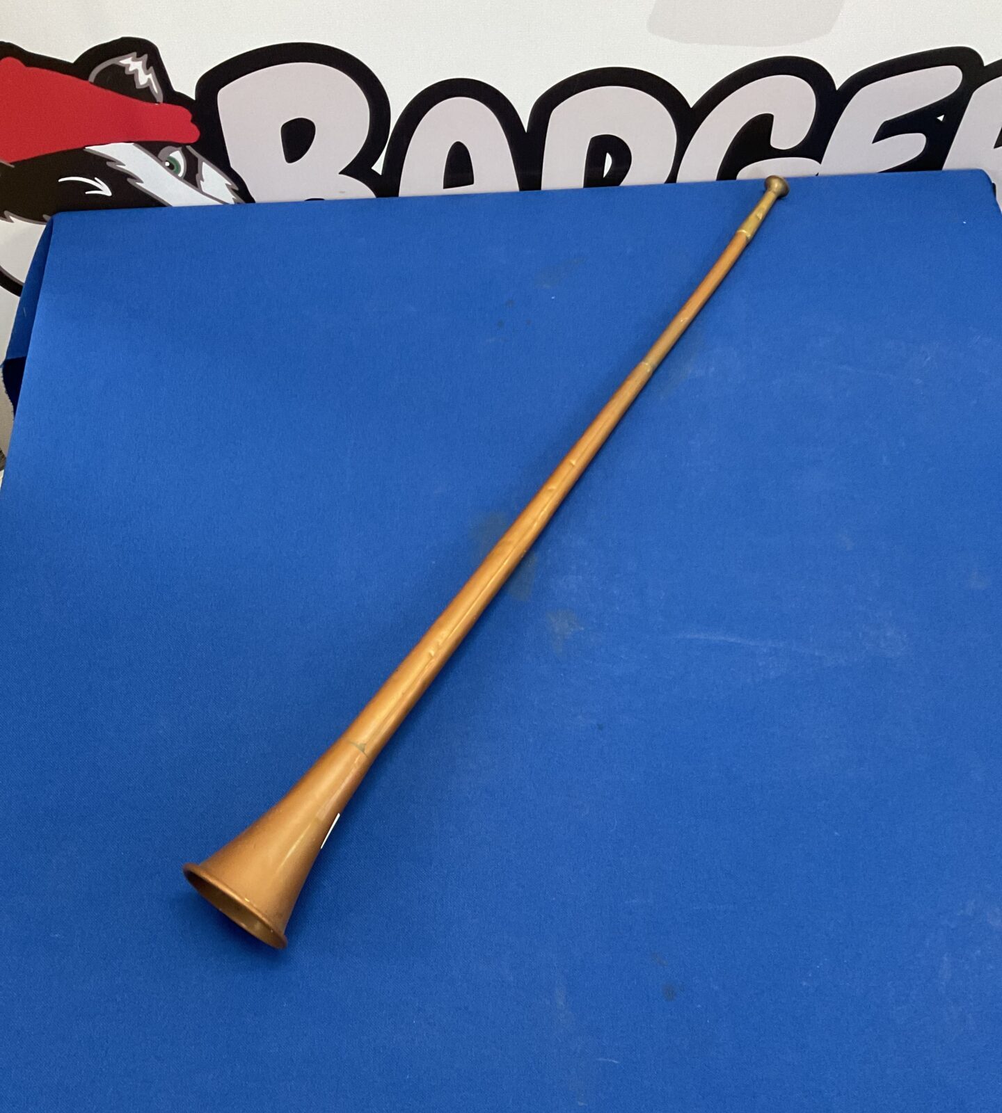 Vintage copper hunting horn
