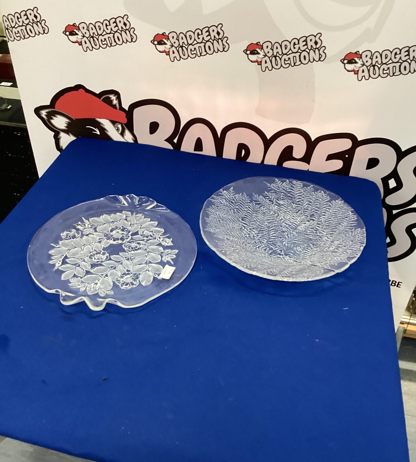 Two Glass Platers