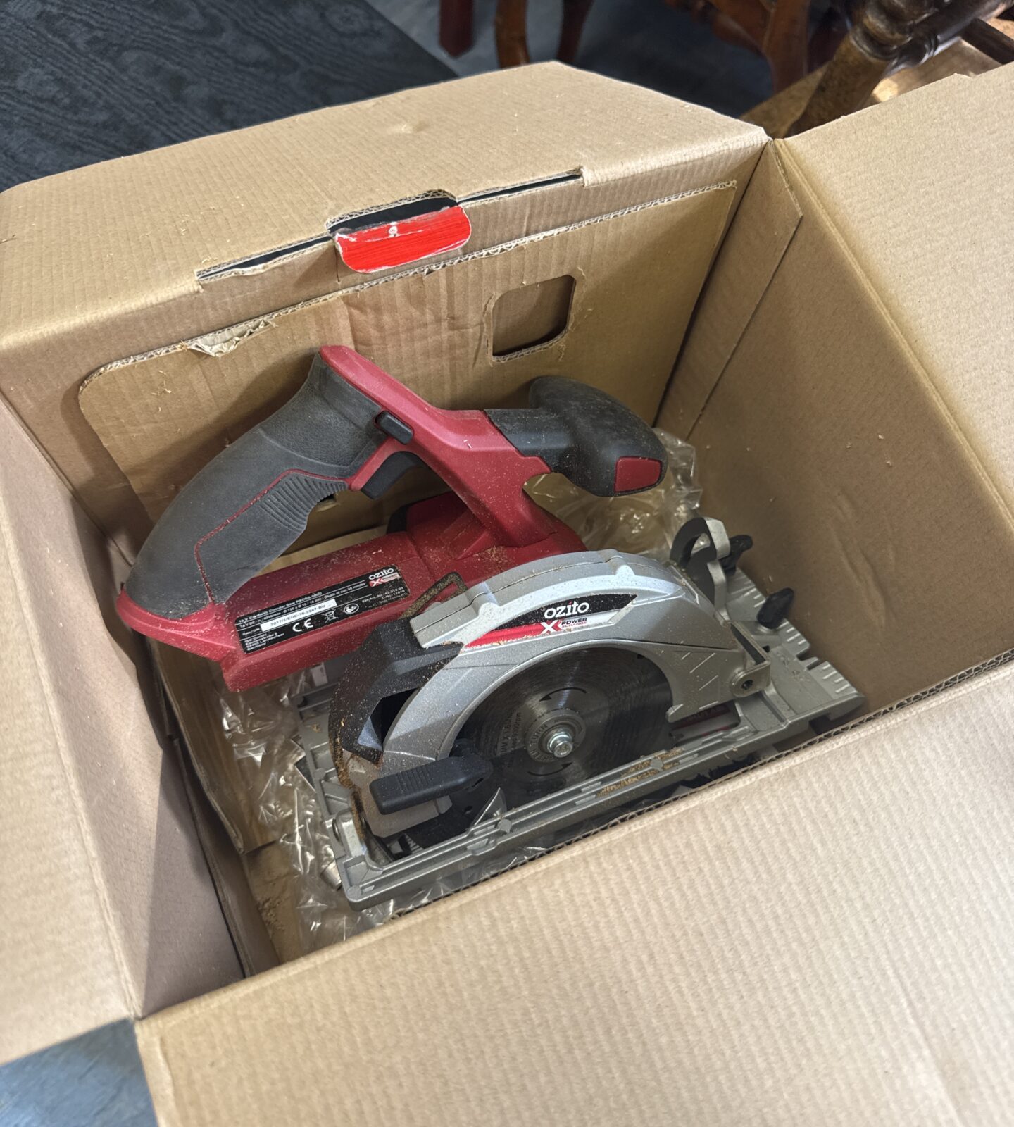 Ozito pxcss-500u cordless circular saw - body only, no charger etc