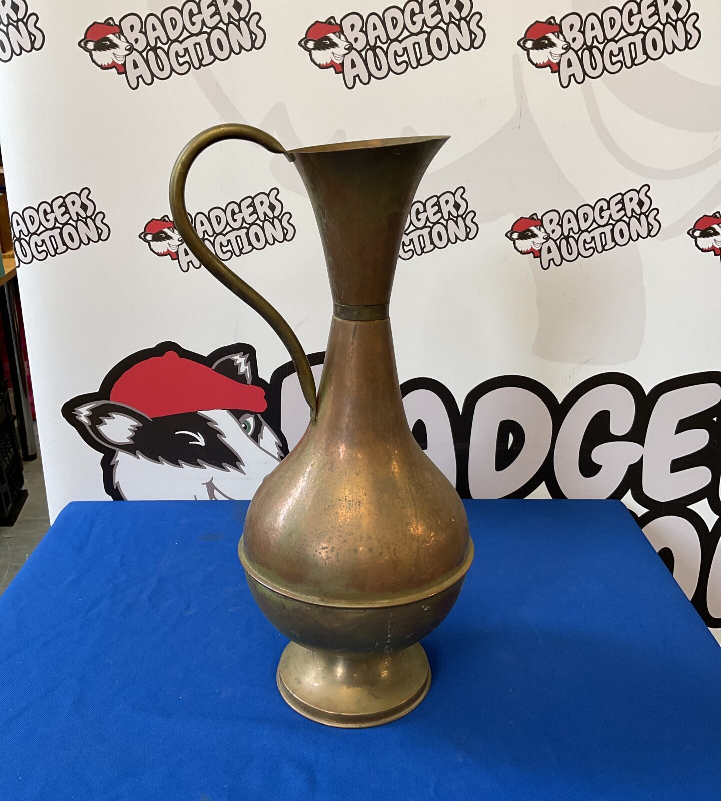 Large 19” peerage copper pitcher