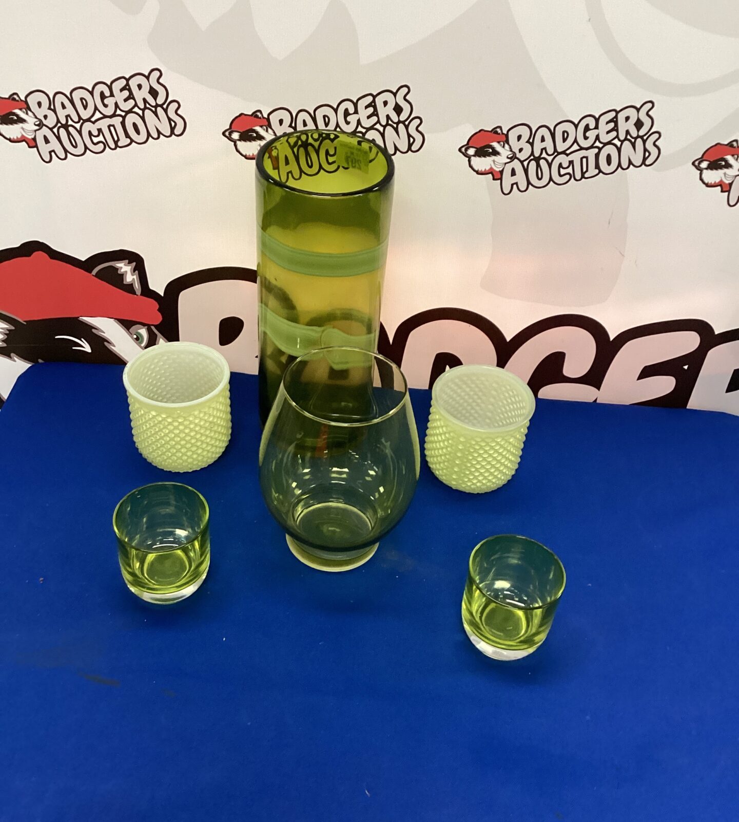 Selection of Glass vases and candle holders