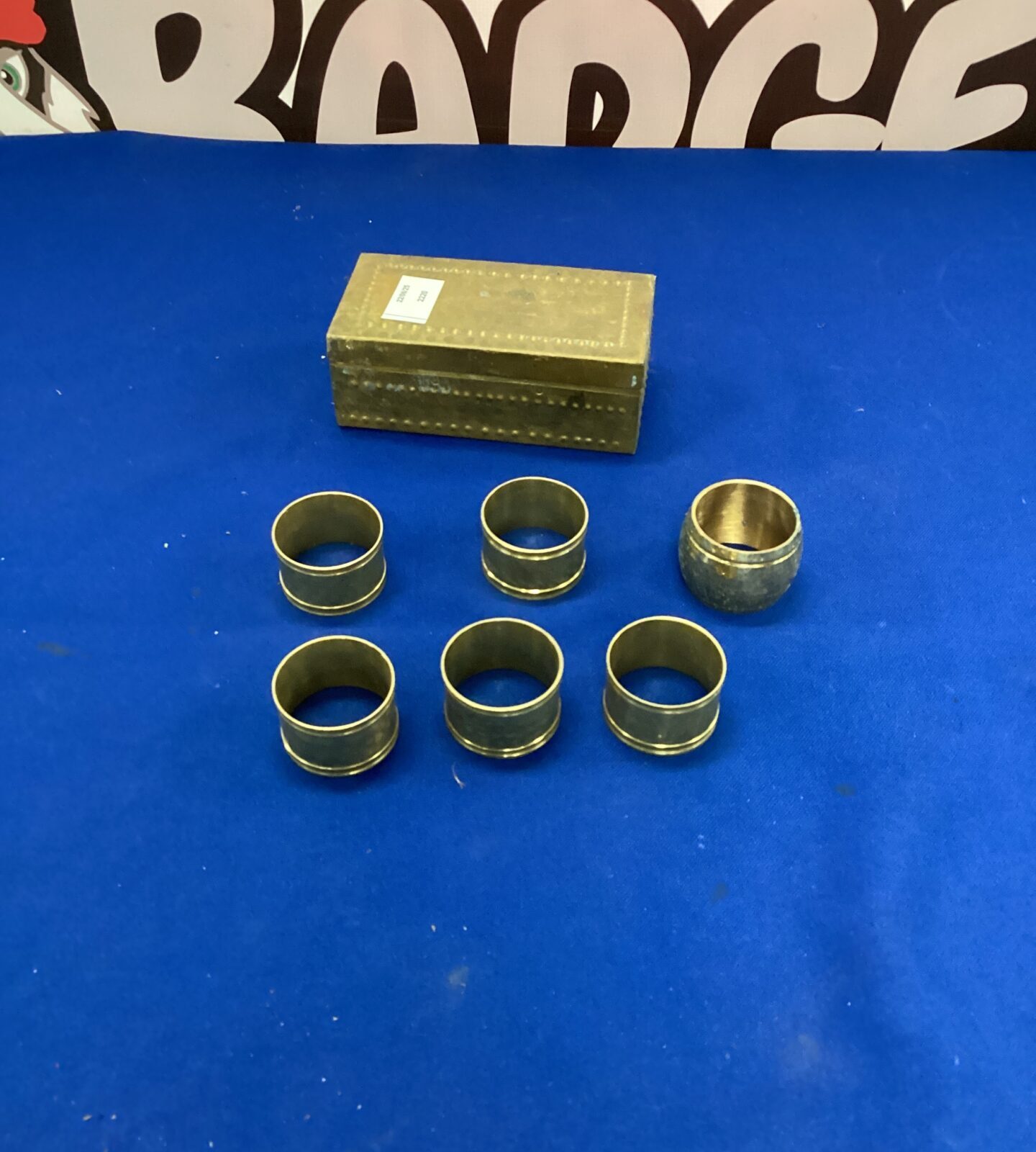 Set of Brass Napkin Rings