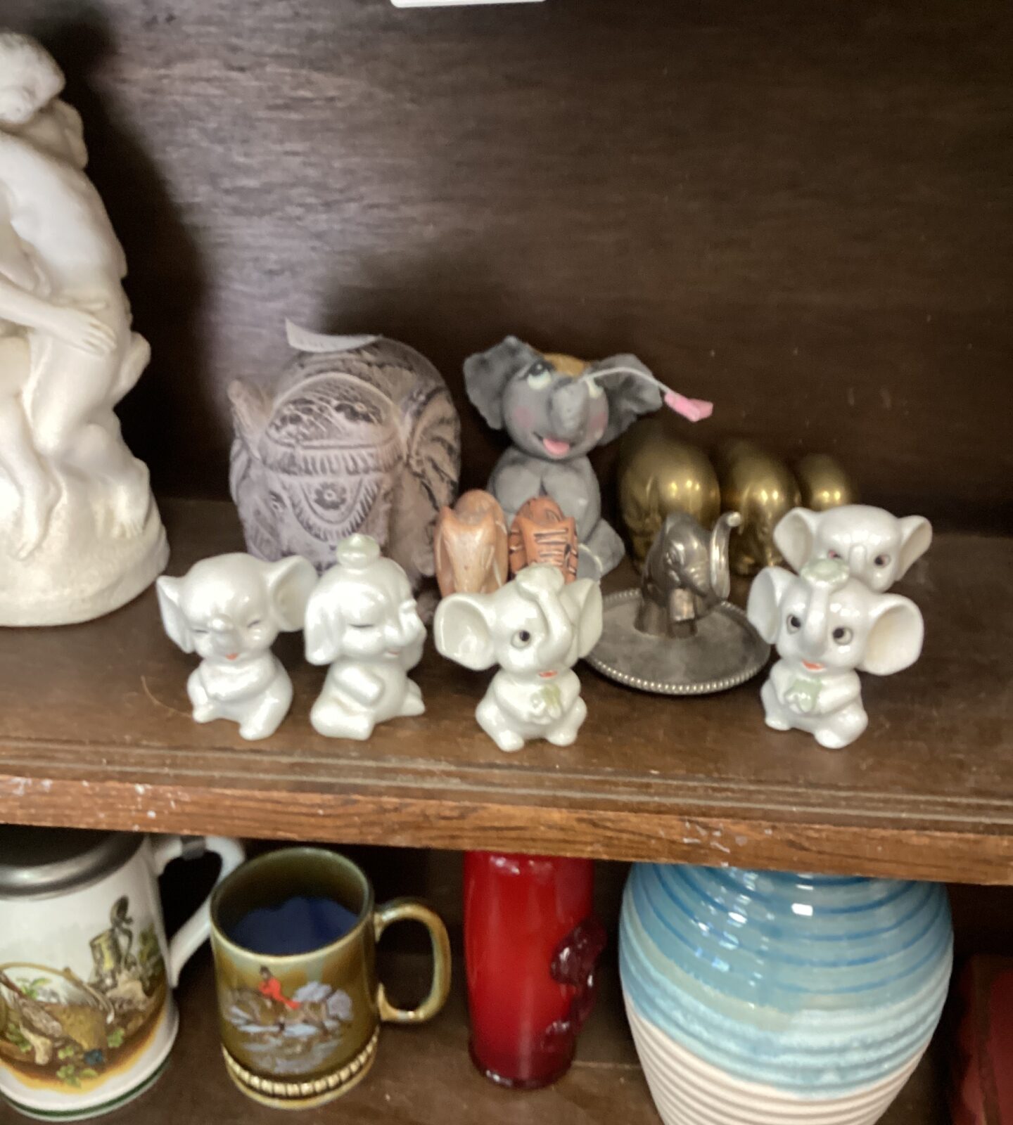 Selection of Elephant figurines