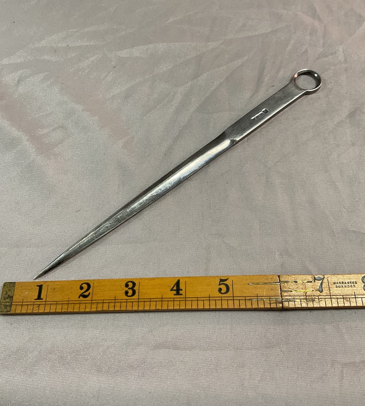 silver plate letter opener