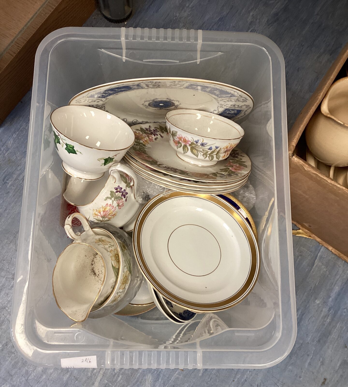 Box of mixed china inc Coalport