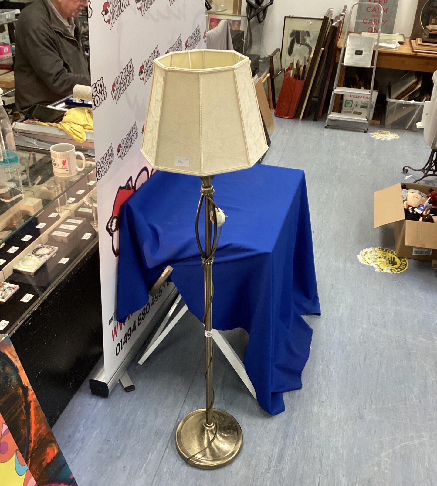Brushed Brass Standard Lamp
